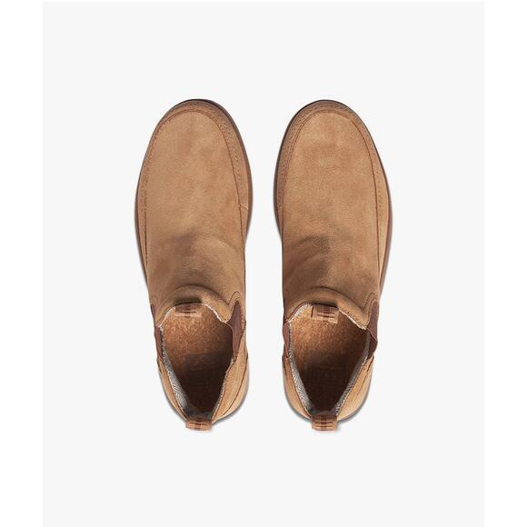 REEF Swami Suede Chelsea Tan Boots Cork Footbed Men’s Size 10 - Picture 2 of 15